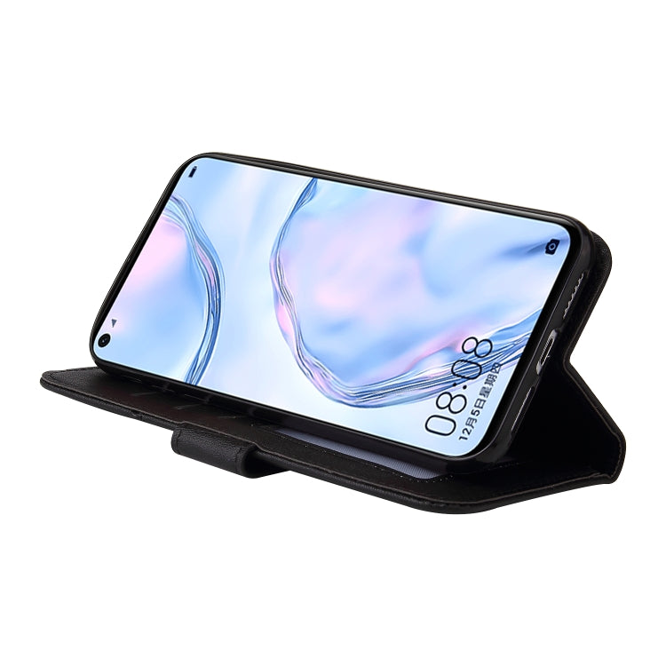 For Huawei P40 Lite GQUTROBE Right Angle Leather Phone Case(Black) by GQUTROBE