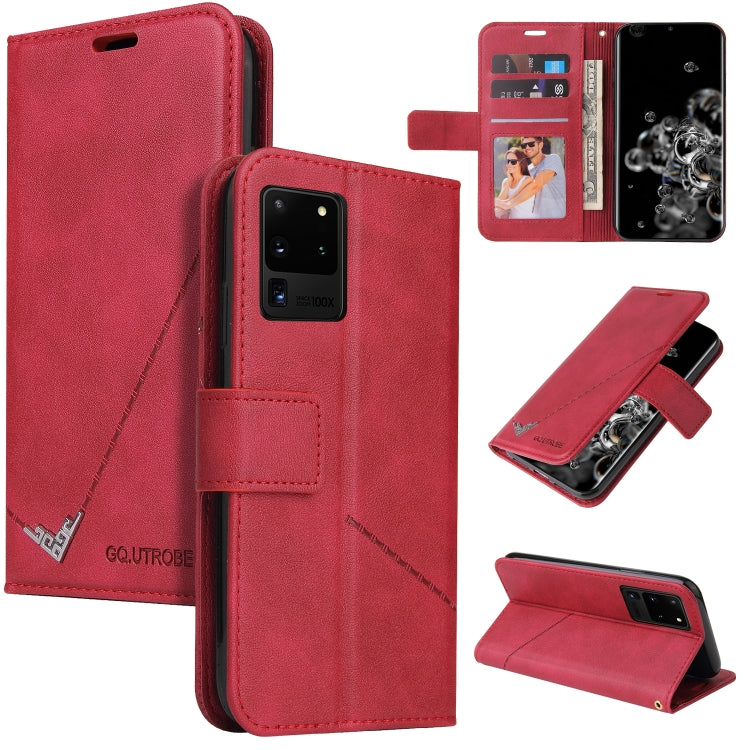 For Huawei P40 Pro GQUTROBE Right Angle Leather Phone Case(Red) by GQUTROBE
