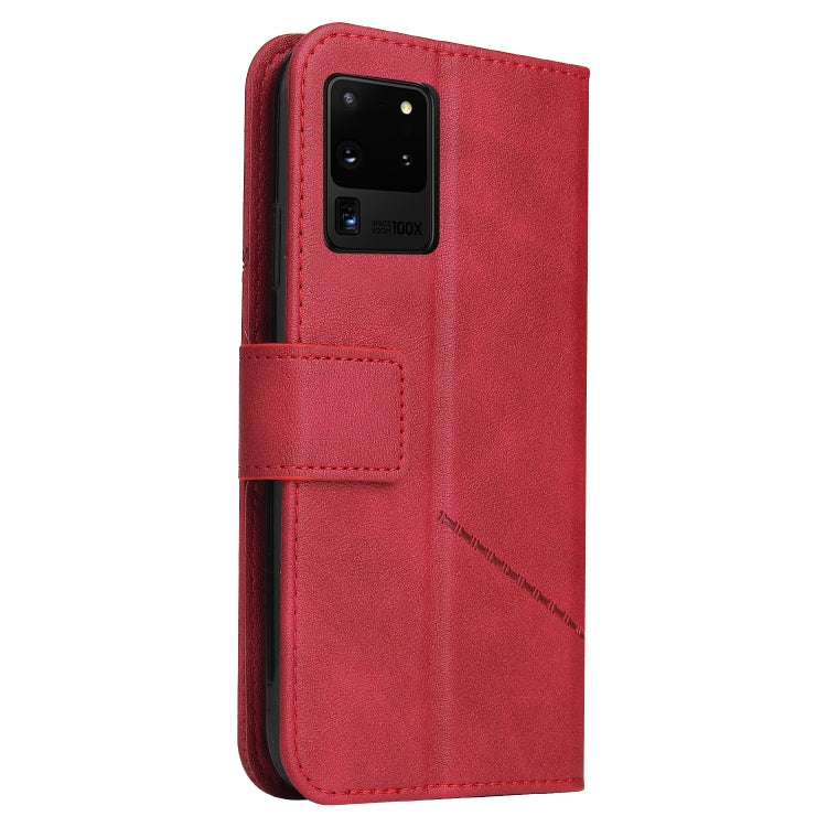 For Huawei P40 Pro GQUTROBE Right Angle Leather Phone Case(Red) by GQUTROBE
