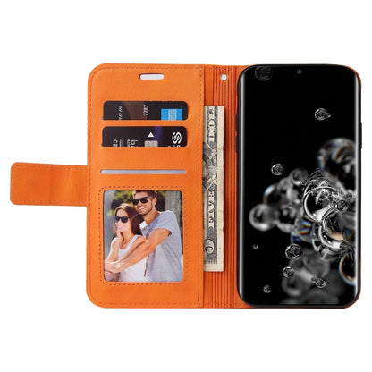 For Huawei P40 Pro GQUTROBE Right Angle Leather Phone Case(Orange) by GQUTROBE