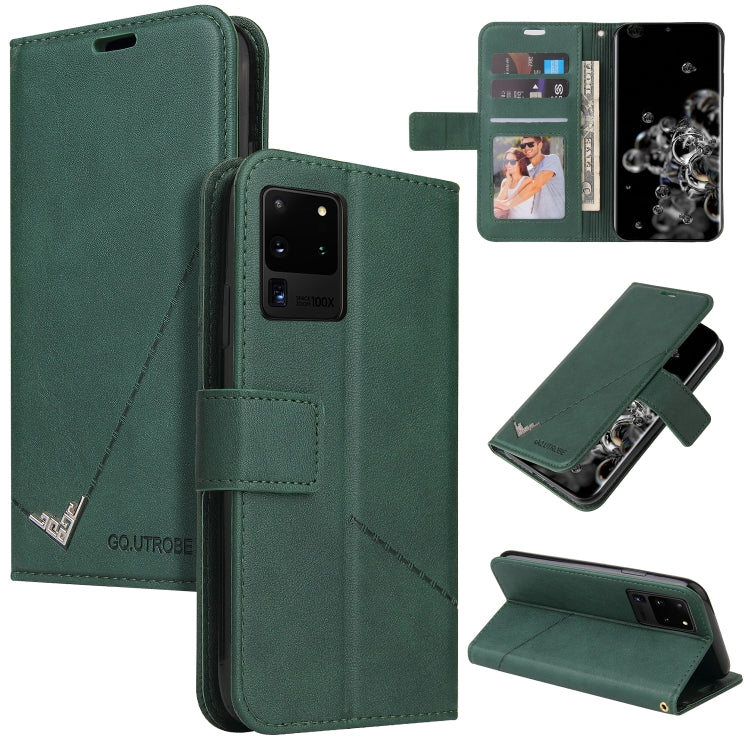 For Huawei P40 Pro GQUTROBE Right Angle Leather Phone Case(Green) by GQUTROBE