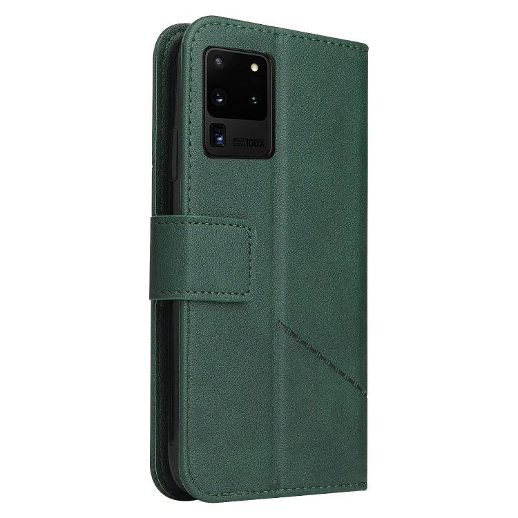 For Huawei P40 Pro GQUTROBE Right Angle Leather Phone Case(Green) by GQUTROBE