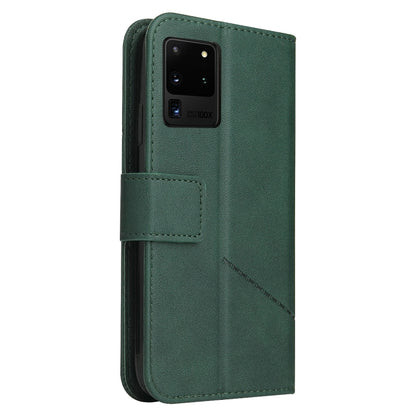 For Huawei P40 Pro GQUTROBE Right Angle Leather Phone Case(Green) by GQUTROBE