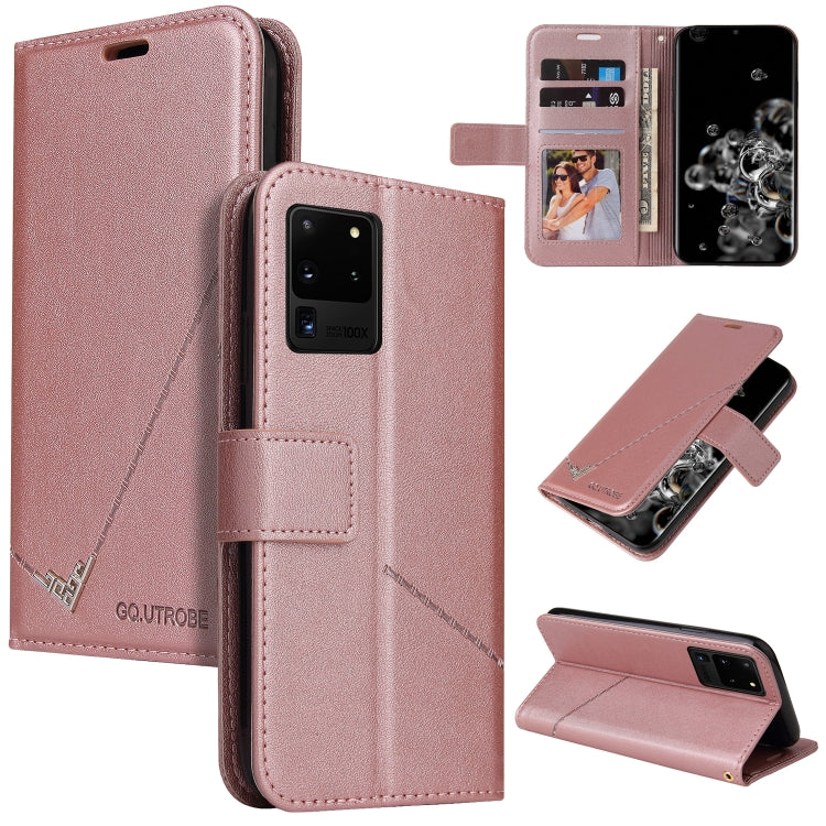 For Huawei P40 Pro GQUTROBE Right Angle Leather Phone Case(Rose Gold) by GQUTROBE