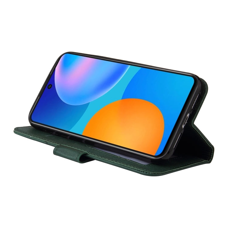 Huawei P smart 2021 GQUTROBE Right Angle Leather Phone Case(Green) by GQUTROBE