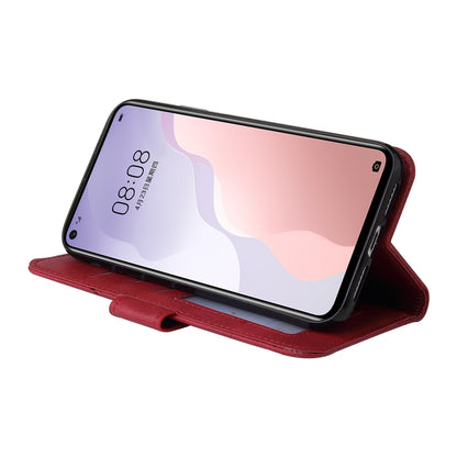 For Huawei nova 7 SE GQUTROBE Right Angle Leather Phone Case(Red) by GQUTROBE