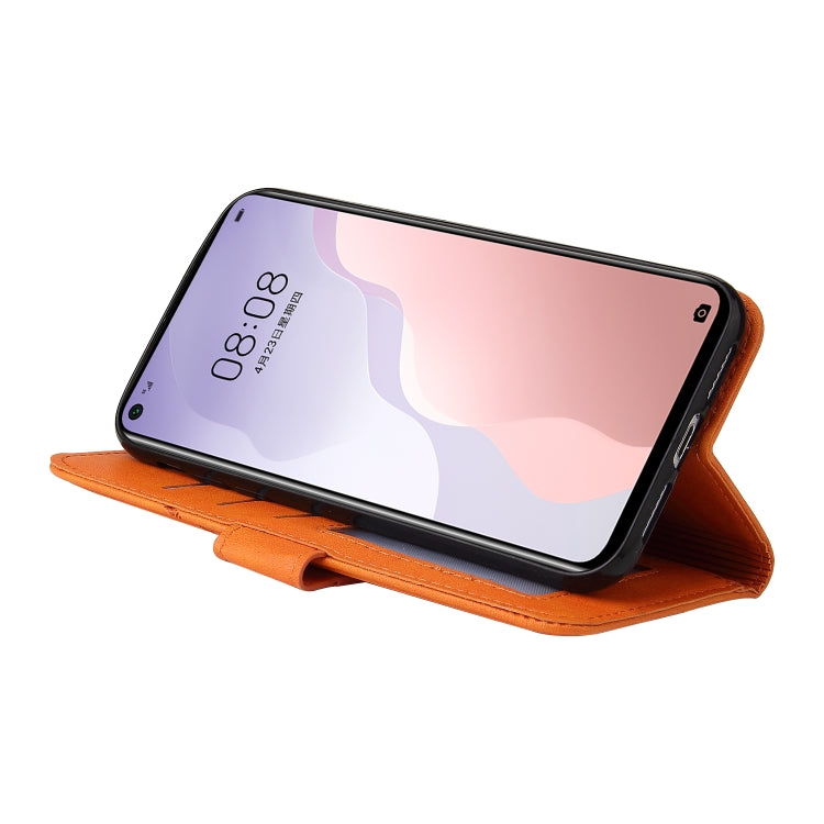 For Huawei nova 7 SE GQUTROBE Right Angle Leather Phone Case(Orange) by GQUTROBE