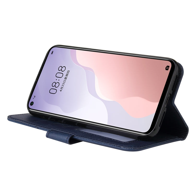 For Huawei nova 7 SE GQUTROBE Right Angle Leather Phone Case(Blue) by GQUTROBE