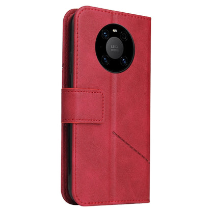 For Huawei Mate 40 GQUTROBE Right Angle Leather Phone Case(Red) by GQUTROBE