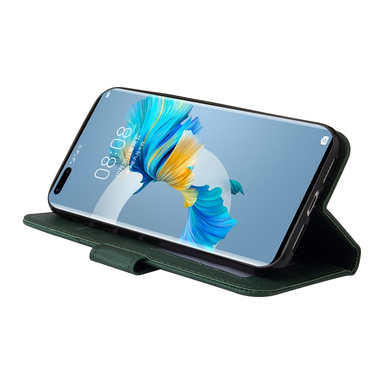 For Huawei Mate 40 GQUTROBE Right Angle Leather Phone Case(Blue) by GQUTROBE