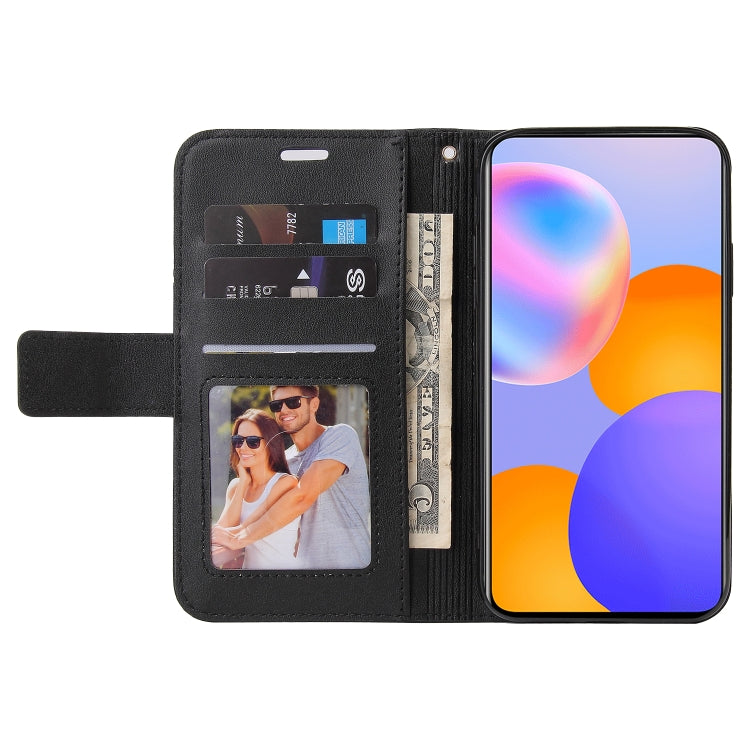 For Huawei Mate 40 Lite GQUTROBE Right Angle Leather Phone Case(Black) by GQUTROBE