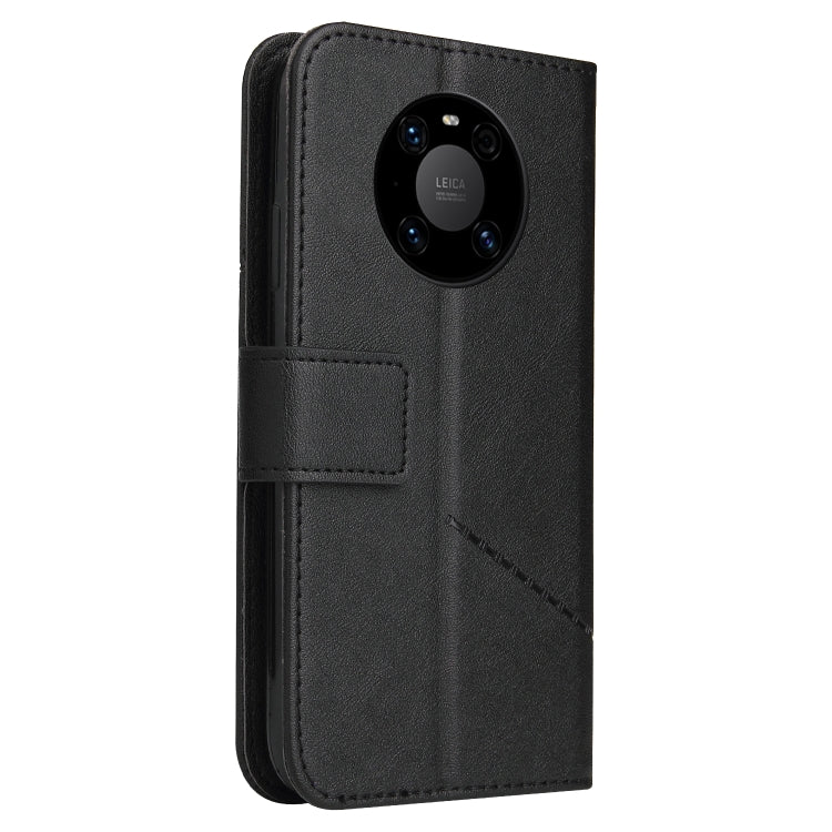For Huawei Mate 40 Pro GQUTROBE Right Angle Leather Phone Case(Black) by GQUTROBE