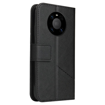For Huawei Mate 40 Pro GQUTROBE Right Angle Leather Phone Case(Black) by GQUTROBE