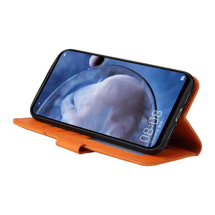 For Huawei Mate 30 Lite GQUTROBE Right Angle Leather Phone Case(Orange) by GQUTROBE