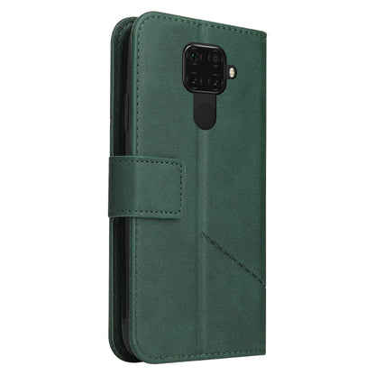 For Huawei Mate 30 Lite GQUTROBE Right Angle Leather Phone Case(Green) by GQUTROBE