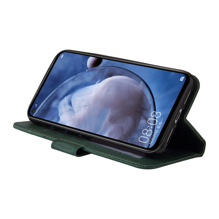 For Huawei Mate 30 Lite GQUTROBE Right Angle Leather Phone Case(Green) by GQUTROBE