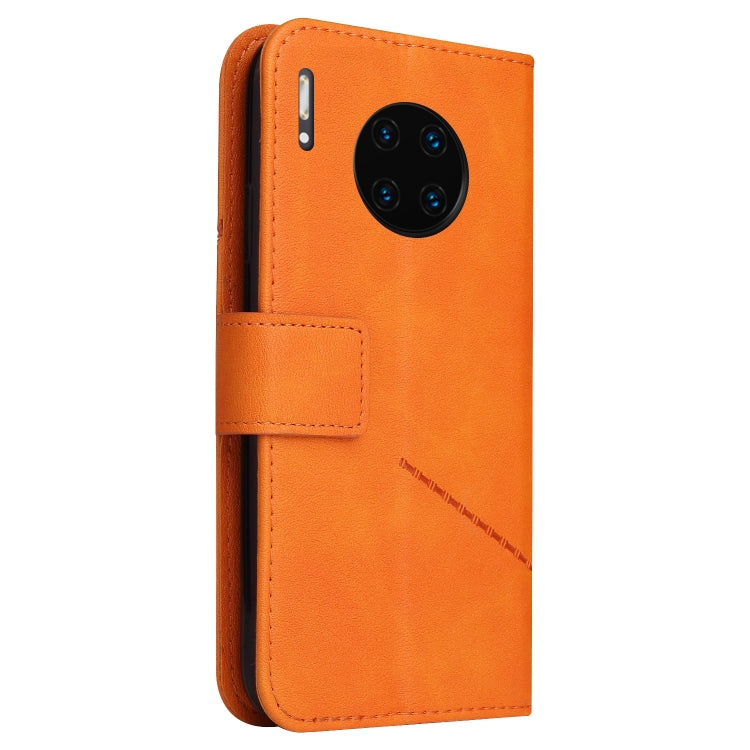 For Huawei Mate 30 Pro GQUTROBE Right Angle Leather Phone Case(Orange) by GQUTROBE