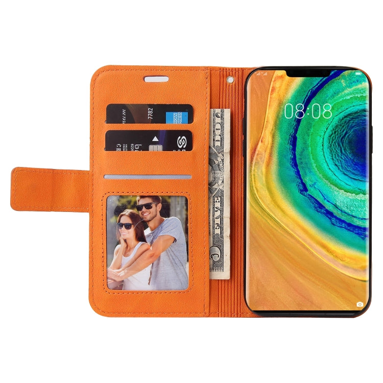 For Huawei Mate 30 Pro GQUTROBE Right Angle Leather Phone Case(Orange) by GQUTROBE