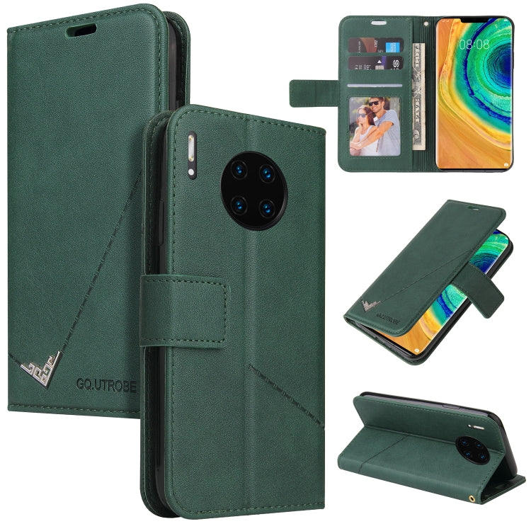 For Huawei Mate 30 Pro GQUTROBE Right Angle Leather Phone Case(Green) by GQUTROBE