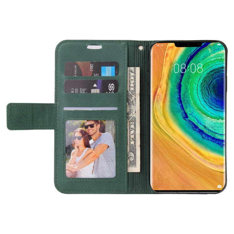 For Huawei Mate 30 Pro GQUTROBE Right Angle Leather Phone Case(Green) by GQUTROBE