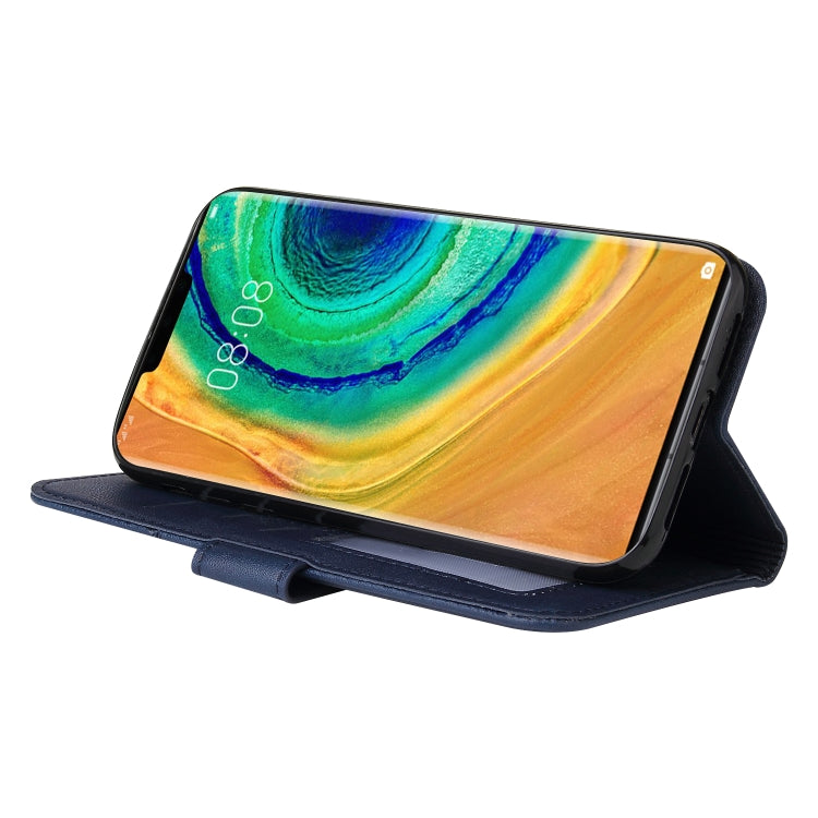 For Huawei Mate 30 Pro GQUTROBE Right Angle Leather Phone Case(Blue) by GQUTROBE