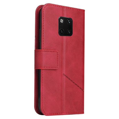 For Huawei Mate 20 Pro GQUTROBE Right Angle Leather Phone Case(Red) by GQUTROBE