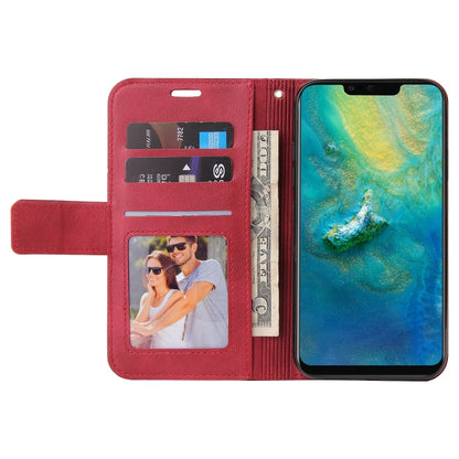 For Huawei Mate 20 Pro GQUTROBE Right Angle Leather Phone Case(Red) by GQUTROBE