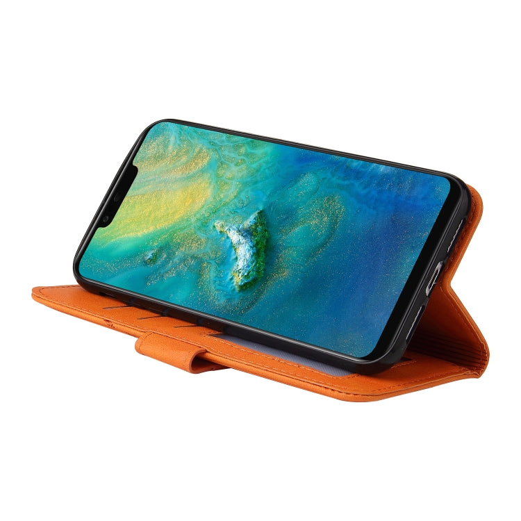 For Huawei Mate 20 Pro GQUTROBE Right Angle Leather Phone Case(Orange) by GQUTROBE