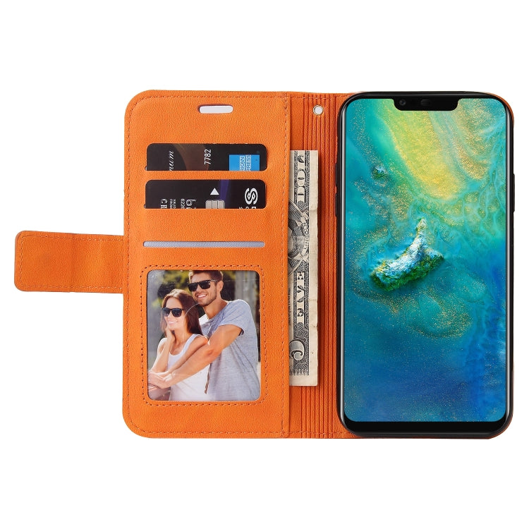 For Huawei Mate 20 Pro GQUTROBE Right Angle Leather Phone Case(Orange) by GQUTROBE