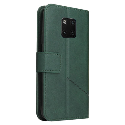 For Huawei Mate 20 Pro GQUTROBE Right Angle Leather Phone Case(Green) by GQUTROBE