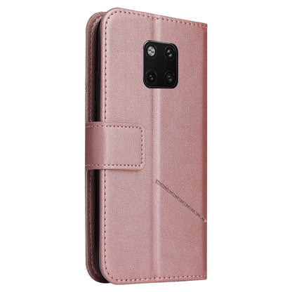 For Huawei Mate 20 Pro GQUTROBE Right Angle Leather Phone Case(Rose Gold) by GQUTROBE