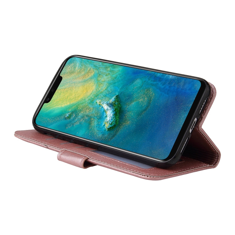For Huawei Mate 20 Pro GQUTROBE Right Angle Leather Phone Case(Rose Gold) by GQUTROBE