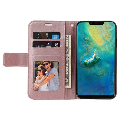 For Huawei Mate 20 Pro GQUTROBE Right Angle Leather Phone Case(Rose Gold) by GQUTROBE