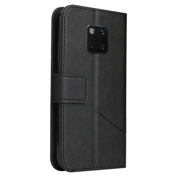 For Huawei Mate 20 Pro GQUTROBE Right Angle Leather Phone Case(Black) by GQUTROBE
