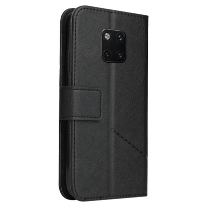 For Huawei Mate 20 Pro GQUTROBE Right Angle Leather Phone Case(Black) by GQUTROBE