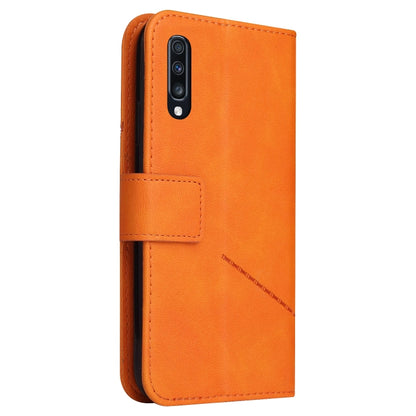 For Huawei P30 GQUTROBE Right Angle Leather Phone Case(Orange) by GQUTROBE