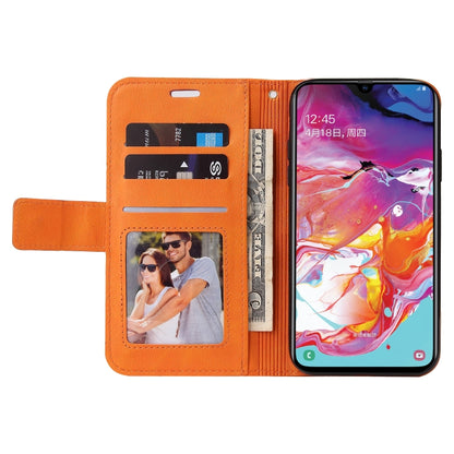 For Huawei P30 GQUTROBE Right Angle Leather Phone Case(Orange) by GQUTROBE