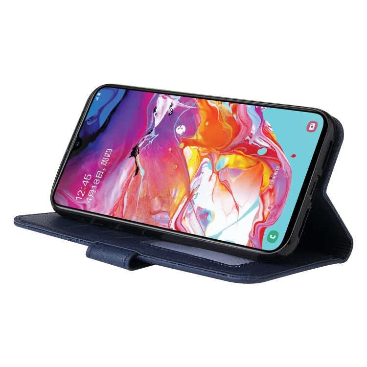 For Huawei P30 GQUTROBE Right Angle Leather Phone Case(Blue) by GQUTROBE