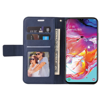 For Huawei P30 GQUTROBE Right Angle Leather Phone Case(Blue) by GQUTROBE