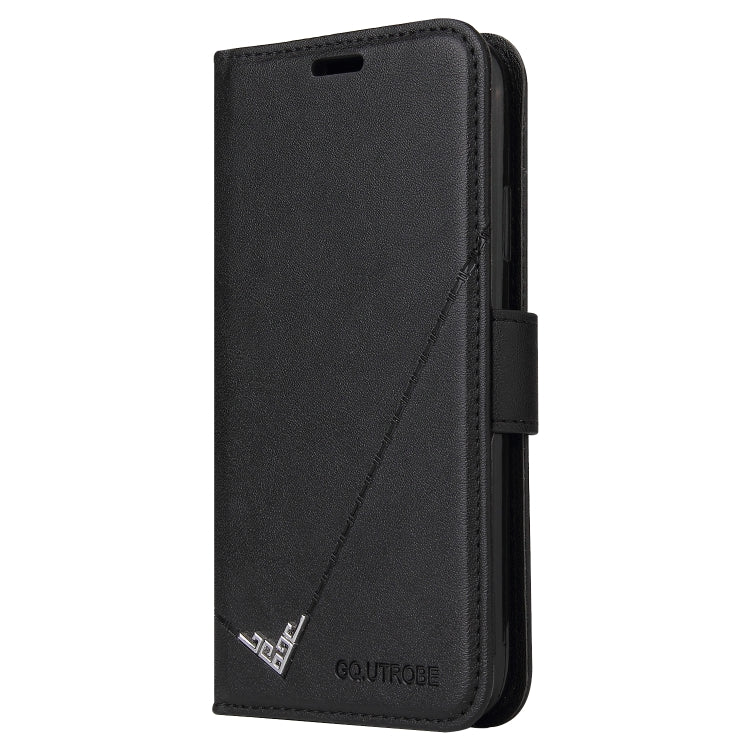 For Huawei P30 GQUTROBE Right Angle Leather Phone Case(Black) by GQUTROBE