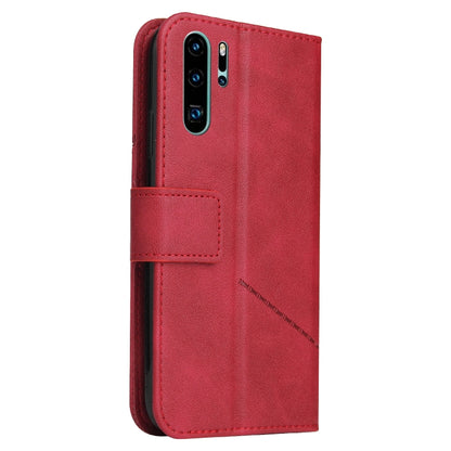 For Huawei P30 Pro GQUTROBE Right Angle Leather Phone Case(Red) by GQUTROBE
