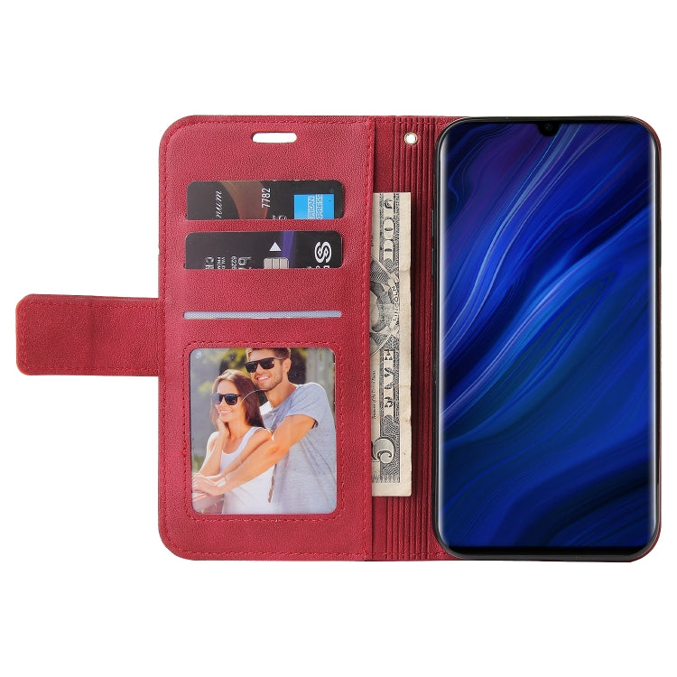 For Huawei P30 Pro GQUTROBE Right Angle Leather Phone Case(Red) by GQUTROBE