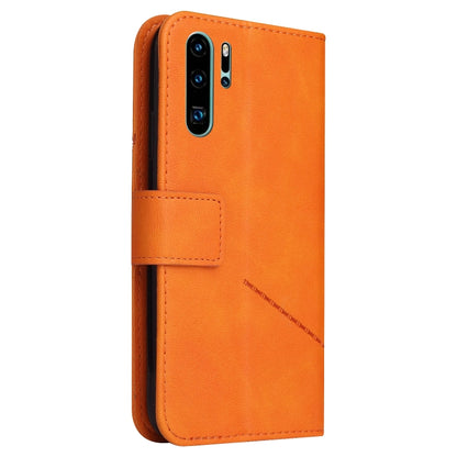 For Huawei P30 Pro GQUTROBE Right Angle Leather Phone Case(Orange) by GQUTROBE