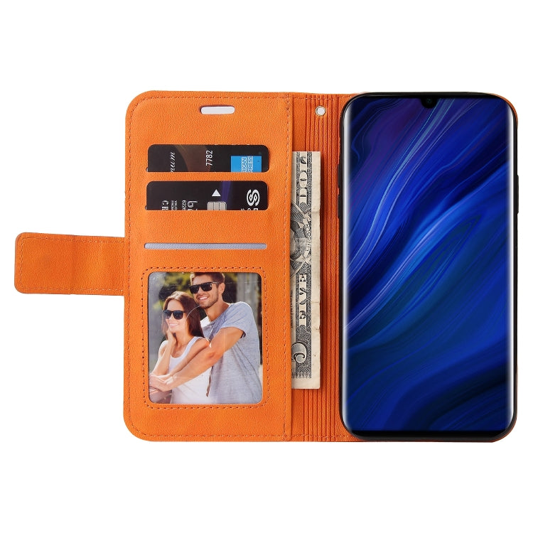 For Huawei P30 Pro GQUTROBE Right Angle Leather Phone Case(Orange) by GQUTROBE