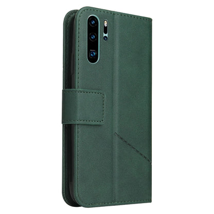 For Huawei P30 Pro GQUTROBE Right Angle Leather Phone Case(Green) by GQUTROBE