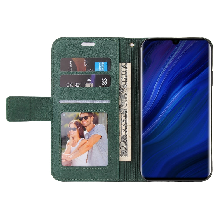 For Huawei P30 Pro GQUTROBE Right Angle Leather Phone Case(Green) by GQUTROBE