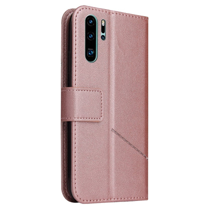 For Huawei P30 Pro GQUTROBE Right Angle Leather Phone Case(Rose Gold) by GQUTROBE