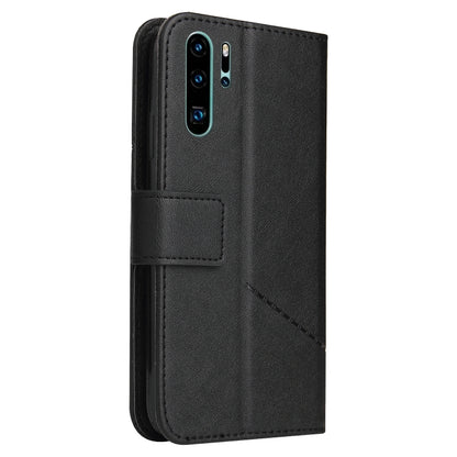 For Huawei P30 Pro GQUTROBE Right Angle Leather Phone Case(Black) by GQUTROBE