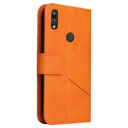 For Huawei P20 Lite GQUTROBE Right Angle Leather Phone Case(Orange) by GQUTROBE