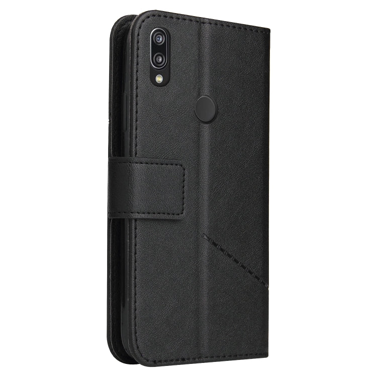 For Huawei P20 Lite GQUTROBE Right Angle Leather Phone Case(Black) by GQUTROBE